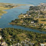 vue aerienne camping l'océan breton