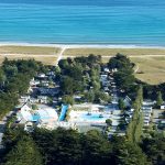 vue aérienne village la plage